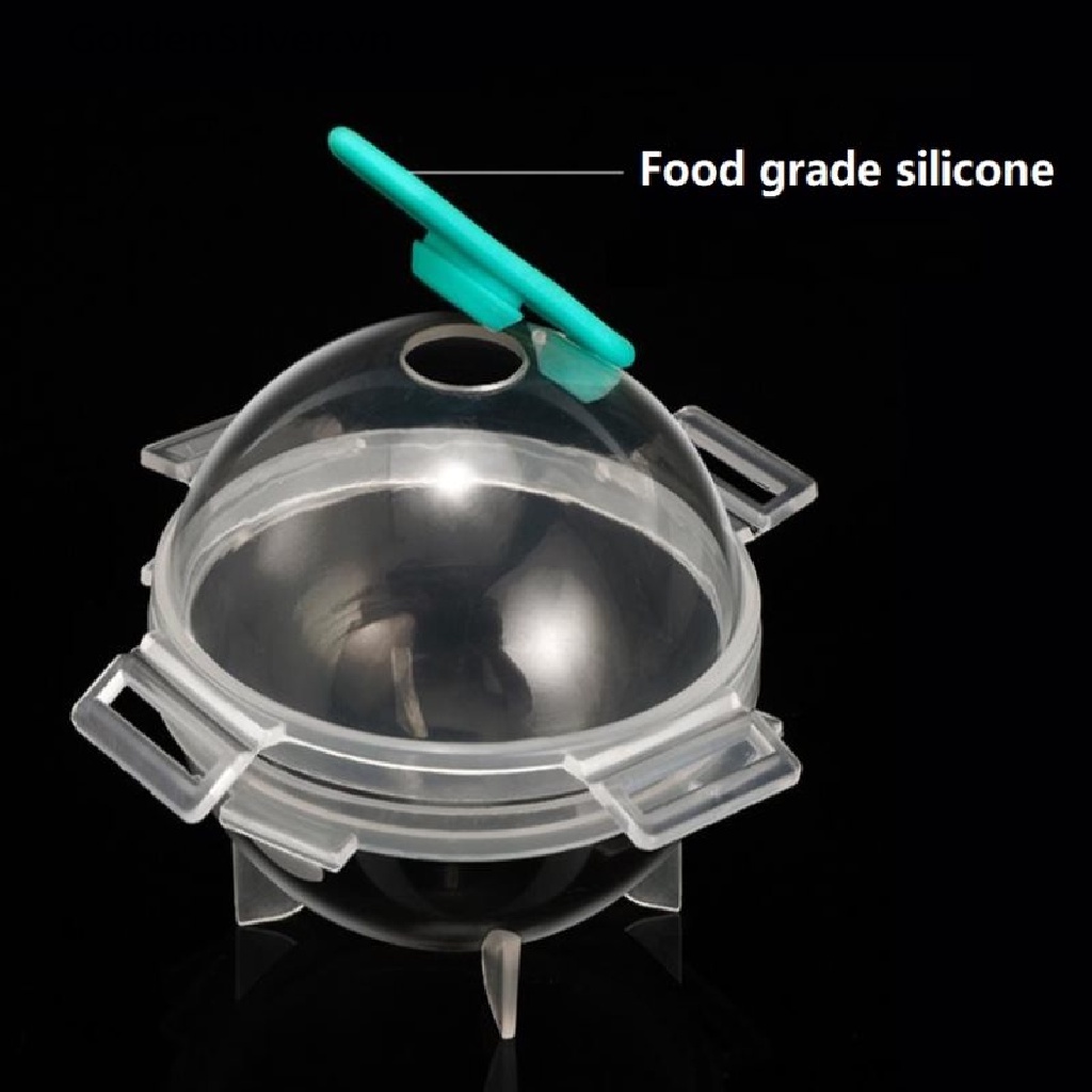 Khuôn silicone làm đá viên hình cầu tiện dụng diy