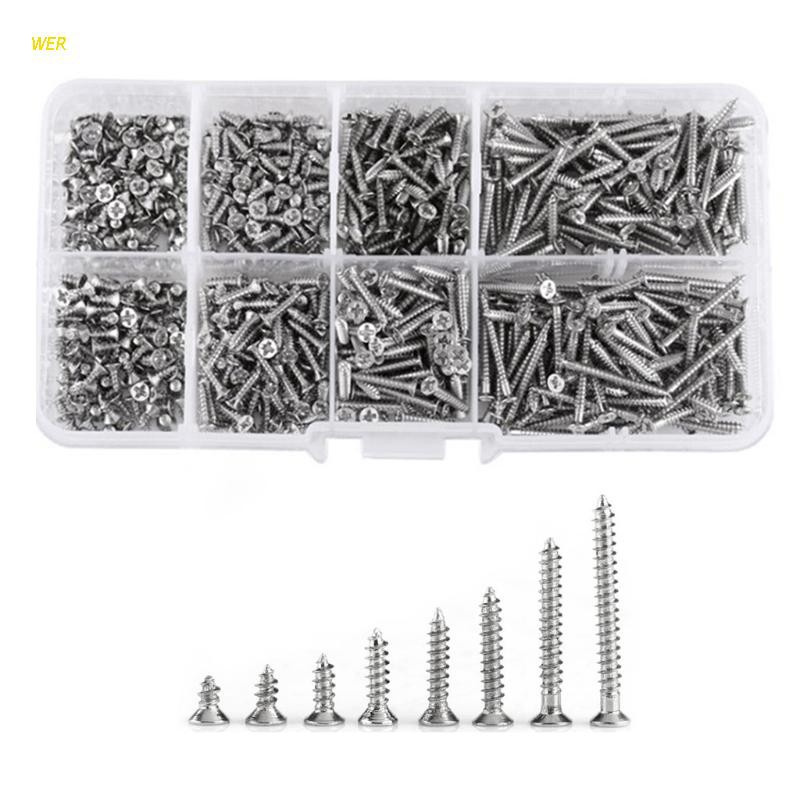 Bộ 800 Ốc Vít M2 Bằng Thép Không Gỉ Chuyên Dụng Cho Khóa Gỗ