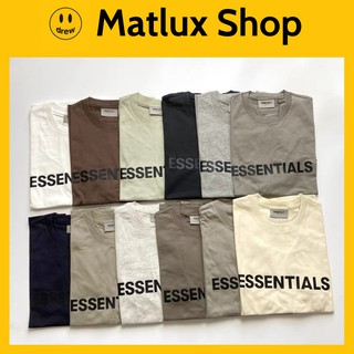 [MÃ MATLTA GIẢM 20K] Áo thun Fear Of God FOG Essentials SS20 bản cao cấp chuẩn form âu, Áo tee Essentials in chữ silicon