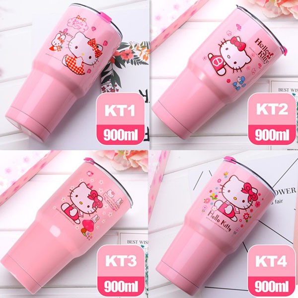 Bình nước có ống hút 900ml mẫu mới nhất