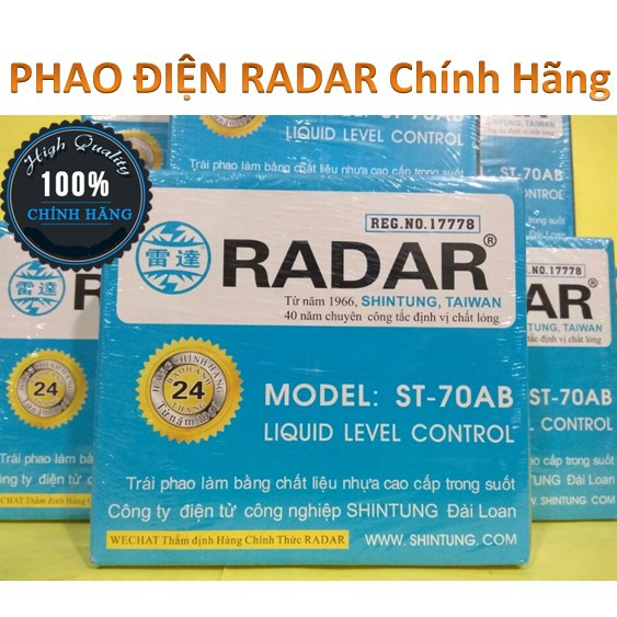 Phao cơ thông minh, phao điện Radar Đóng - Ngắt Máy Bơm tự động (Bảo hành )