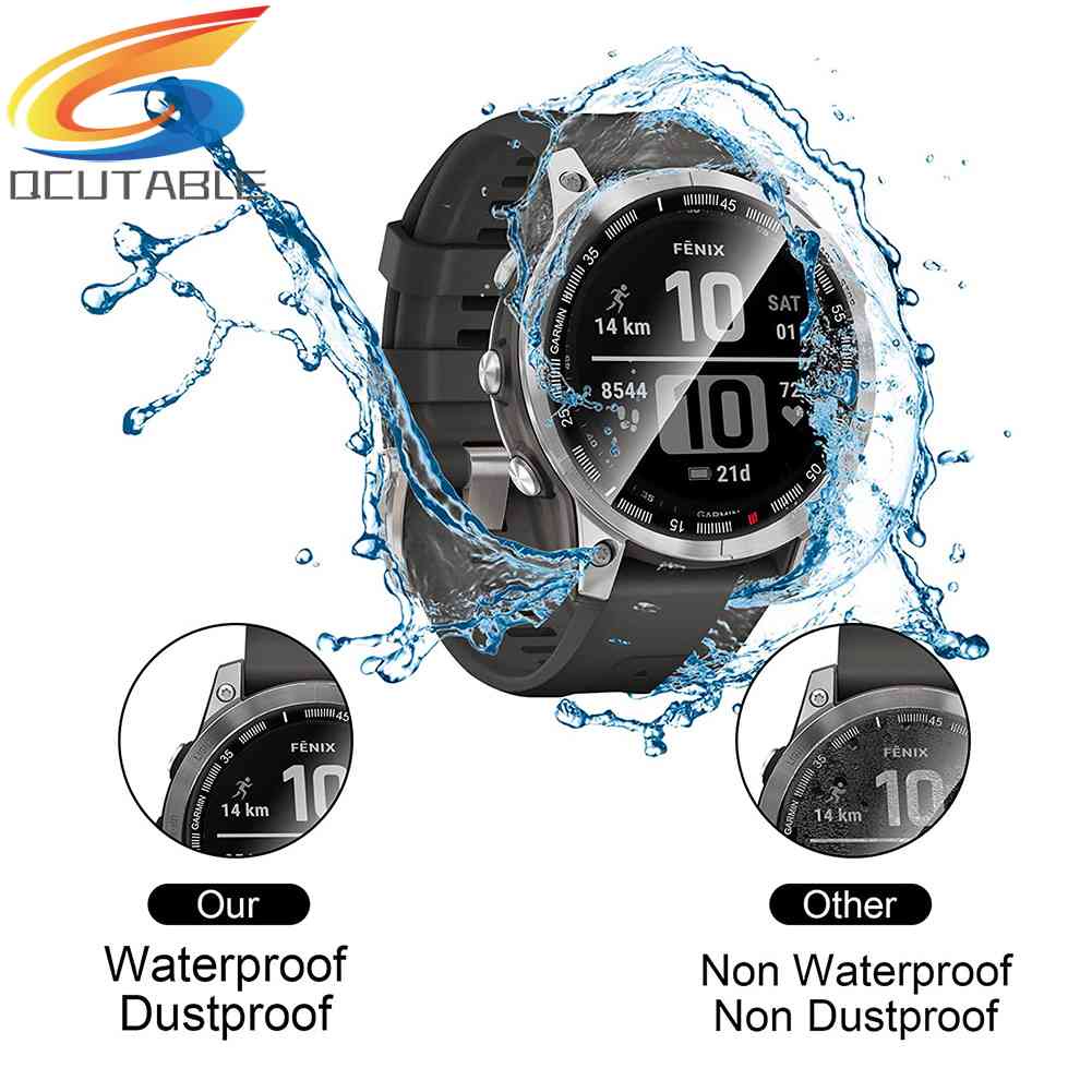 Set 2 Miếng Dán Bảo Vệ Màn Hình Cong 3D Cho Đồng Hồ Garmin Fenix 7 / 7S / 7X