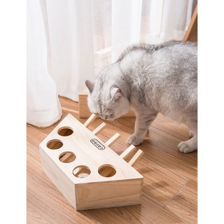 (Order) Đồ chơi gỗ - Mèo chơi hamster