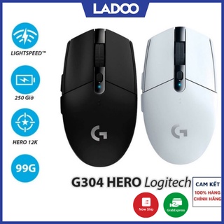 Chuột gaming không dây Logitech G304 Lightspeed, Hero Sensor max 12.000DPI chính hãng - Bảo hành 24 tháng chính hãng