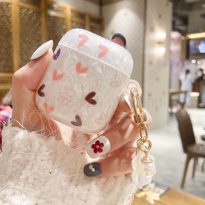 Vỏ họa tiết AirPods 4 Vỏ hoa tình yêu AirPods cho AirPods 4 1 / 2 / 3 / Pro AirPods Pro2 Vỏ chống rơ