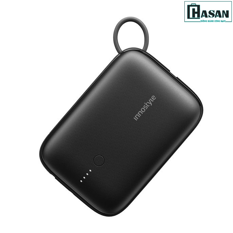 Sạc dự phòng INNOSTYLE Powergo Mini 10.000mAh 22.5W tích hợp cáp USB-C - IP22PDBLK
