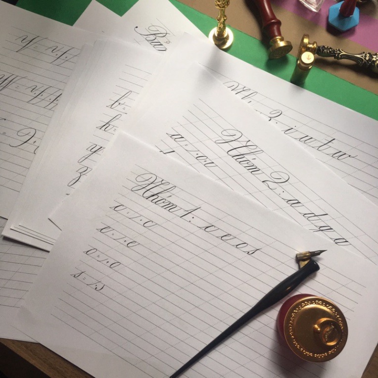 Tài Liệu Tự Học Calligraphy Trong 21 Ngày, Kiểu Chữ Copperplate Gồm Dụng Cụ Học Và Video Hướng Dẫn