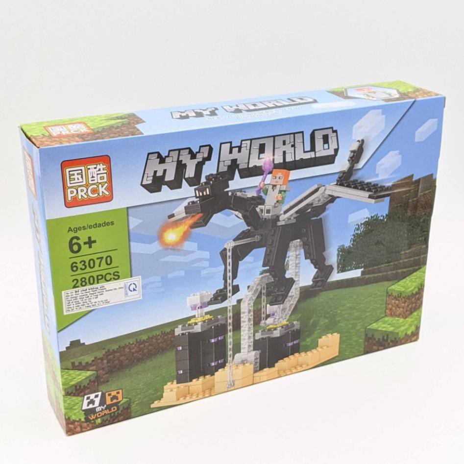 [Khai trương giảm giá] Bộ LEGO Minecraft 280 miếng ghép - Lắp ráp mô hình MY WORLD