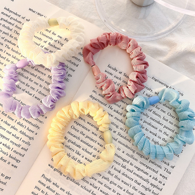 Thun Buộc Tóc Co Dãn Kiểu Pháp