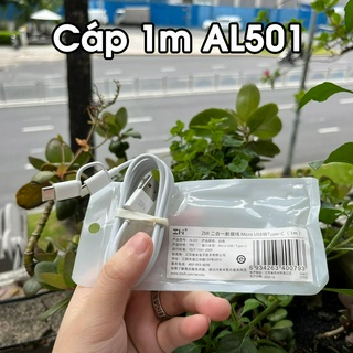 [Hỏa Tốc HCM] Cáp Zmi 2 đầu Micro USB- Type C -3a ( Dài 1m & 30cm )