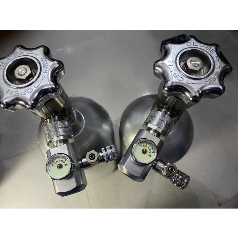 Thép 3kg Full Khí / Van Tổng Inox Neriki + Van Cơ Mufan