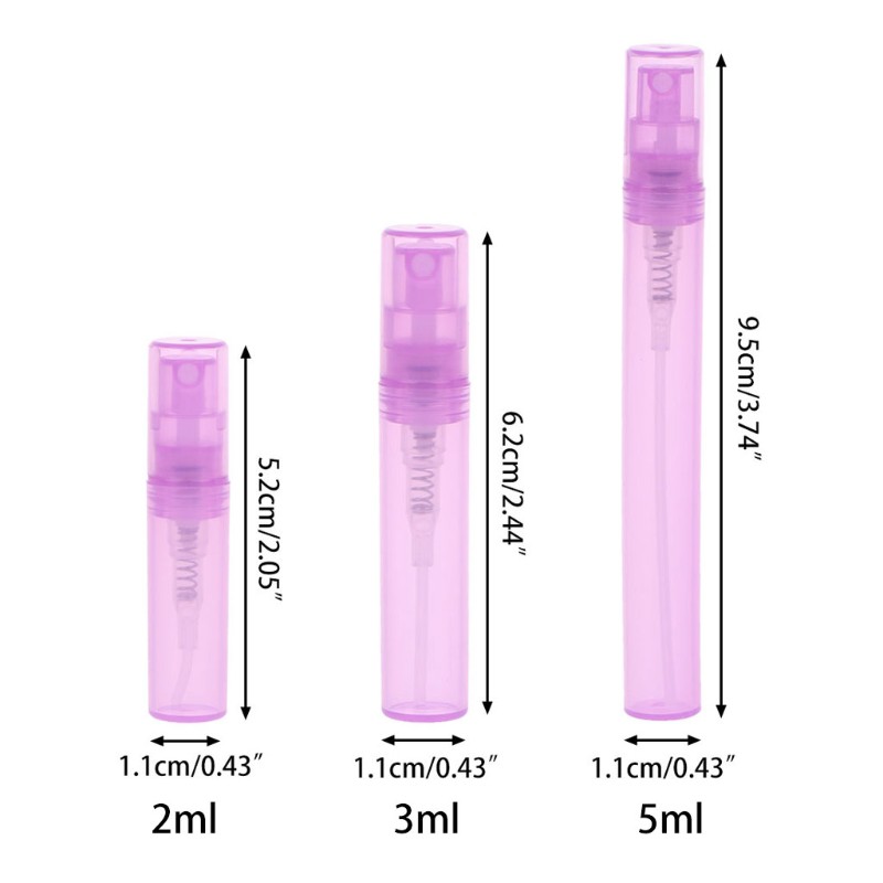 (Hàng Mới Về) Chai Rỗng Dạng Xịt 2 / 3 / 5ml Dùng Chiết Nước Hoa Du Lịch