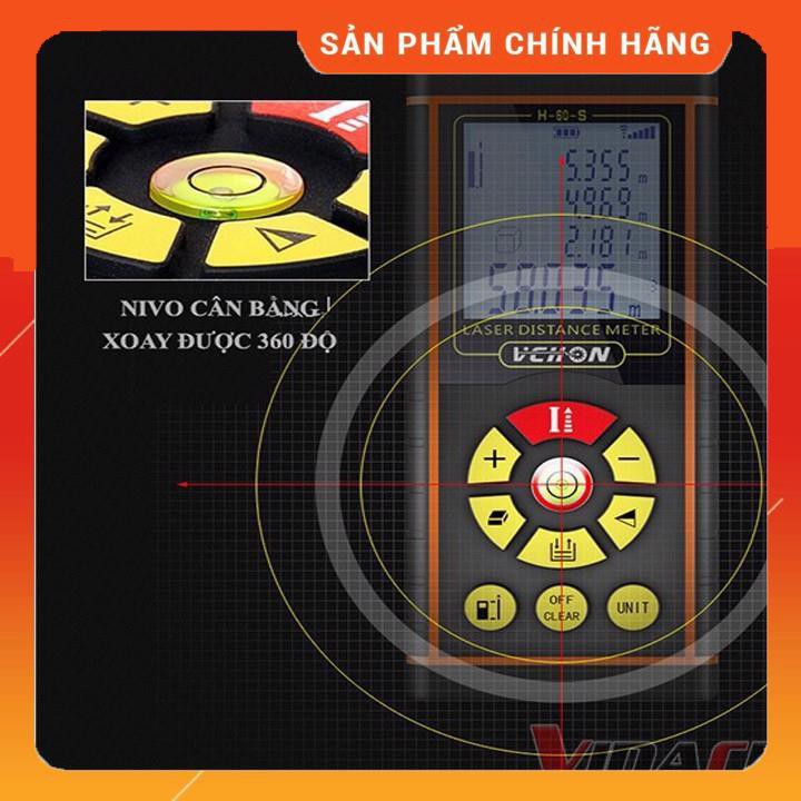 Máy Đo Khoảng Cách Vechon - Máy Đo Khoảng Cách Vechon - 120m Đo Chiều Dài Chuyên Dụng Sử Dụng Công Nghệ Laser