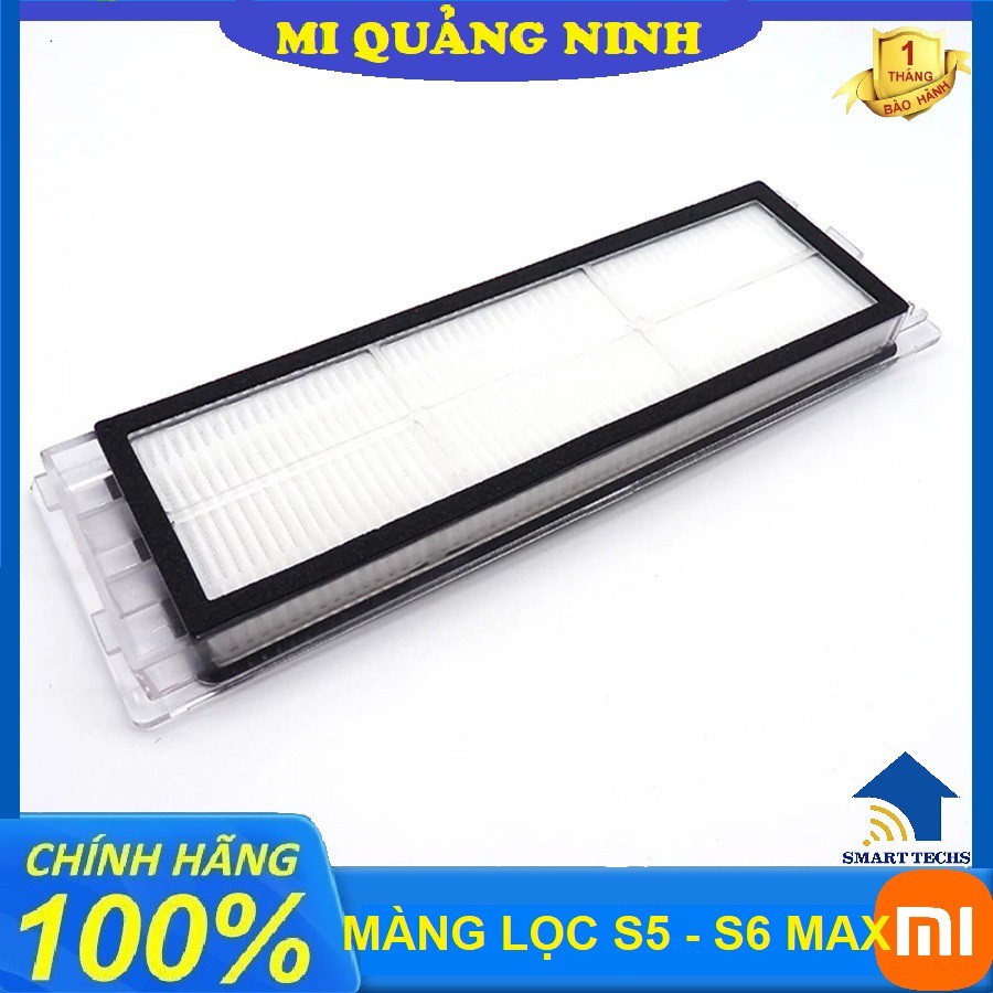 Màng lọc bụi Hepa Robot Xiaomi Roborock S5 Max - S6 Max - Hàng chính hãng/ Hôp gồm 2 chiếc