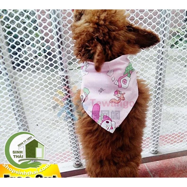 Lưới nhựa lỗ tròn mắt cáo làm hàng rào, che lan can, làm chuồng  - Chọn màu