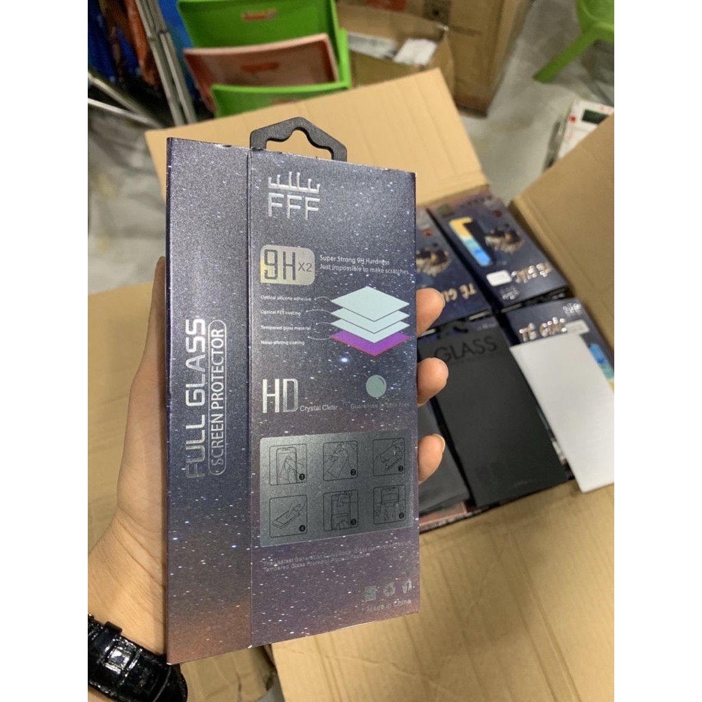 Kính cường lực chống trộm full màn Tê giác - full màn - full dòng 6 đến 12 pro max