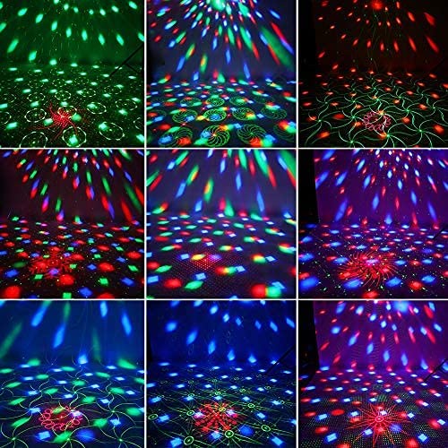 Đèn LED Chiếu Sân Khấu Disco 64 Họa Tiết Nhiều Màu Sắc