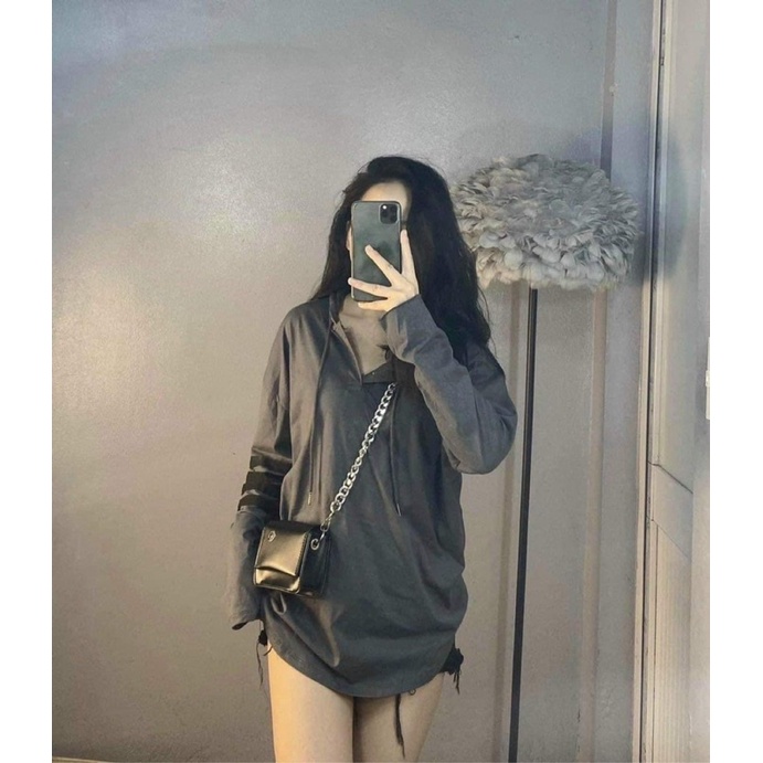 đơn 99K] Áo hoodie mũ viền tay Thom’s