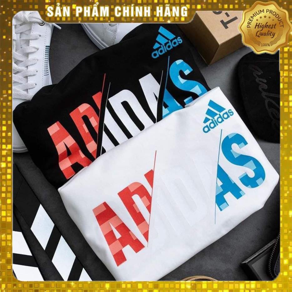 ÁO THUN NAM NỮ TAY NGẮN FROM RỘNG IN DECAL MẪU ADIDAS