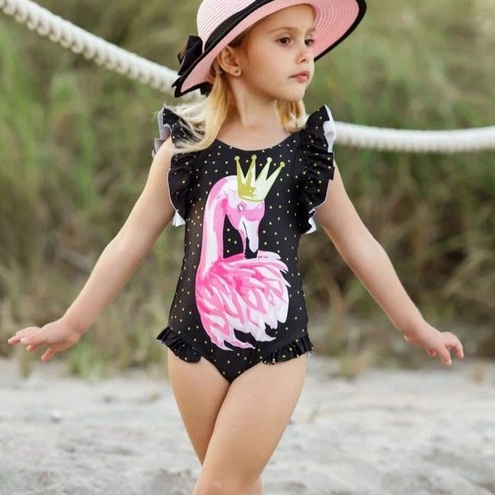 Đồ bơi liền mảnh NNJXD in họa tiết tùy chọn thời trang mùa hè dễ thương cho bé gái