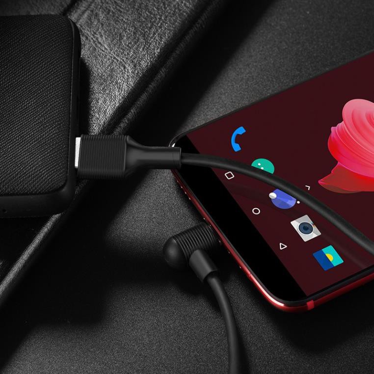 Cáp sạc Type C bẻ vuông góc 90 độ  BX7 dài 1m  - Hàng Chính hãng