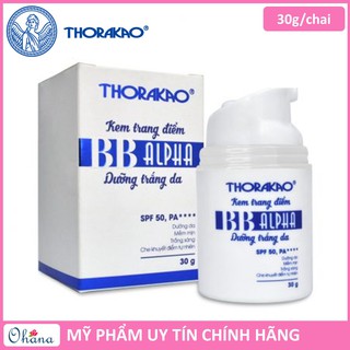 Kem BB Alpha SPF50 Thorakao Trang Điểm Dưỡng Trắng Da 30g