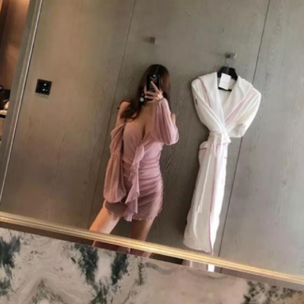 𝐂ự𝐜 𝐑ẻ XẢ 🚀 | Ảnh Thật | Bộ đồ bơi , bikini nữ 1 mảnh hai dây ren hồng . 2020 Sale 1 Xinh Chuẩn . ! ' ' ˇ