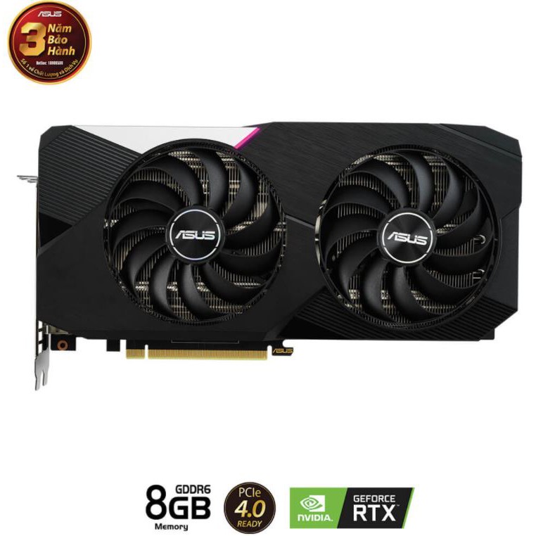 Card màn hình Asus DUAL GeForce RTX™ 3060Ti O8G – 8GB GDDR6