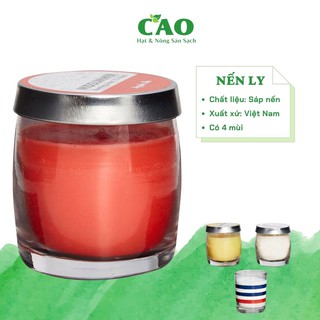 [4 MÙI] NẾN THƠM LY THỦY TINH NHIỀU MÙI HƯƠNG KHỬ MÙI