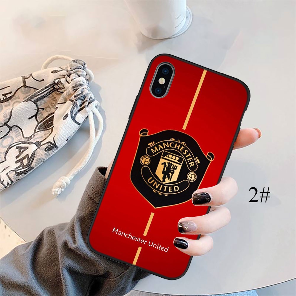 Ốp điện thoại silicon mềm mẫu Manchester United thích hợp cho IPHONE 5 5S 6 6S 7 8 11 PRO MAX PLUS SE XR DX62