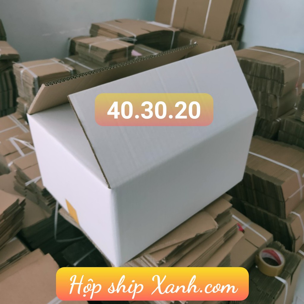 10 thùng carton 40-30-20  trắng😍 hoặc 10 thùng carton 40-30-20 vàng
