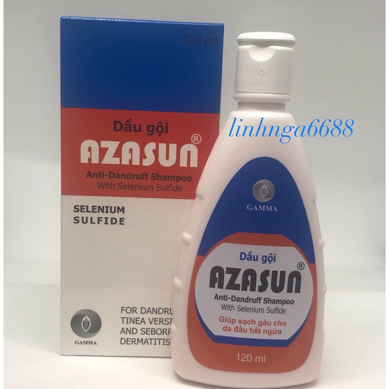 Dầu gội đầu loại sạch gàu Azasun 1% 120ml