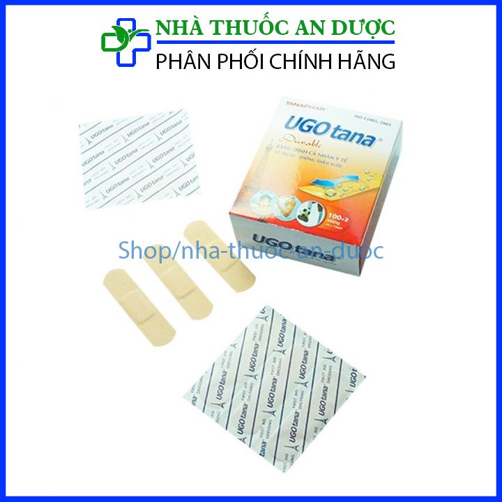 Băng dính cá nhân y tế chống thấm nước UGO TANA – Hộp 102 miếng