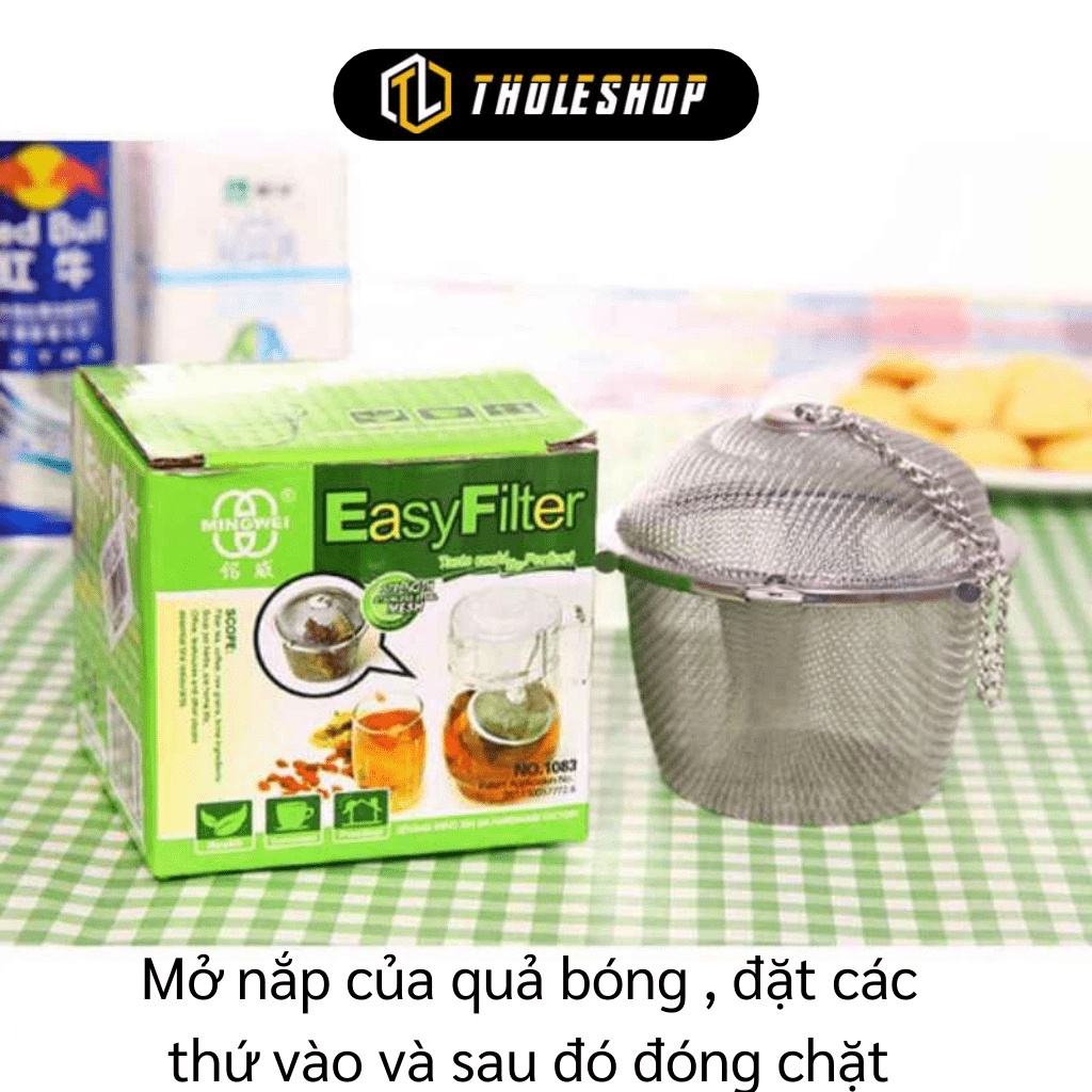 [SGD] Dụng Cụ Lọc Trà - Lưới Lọc Gia Vị Nấu, Hầm Nước Phở, Bún, Pha Trà Thả Inox T6069 9451