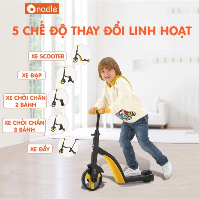 XE SCOOTER NADLE 5 IN 1 TF3 SIÊU XỊN CHO BÉ