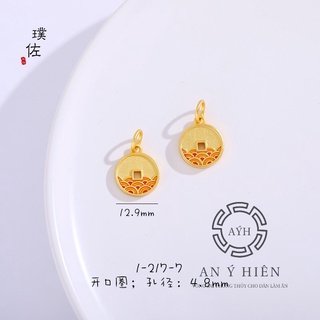 Charm Khóa đồng xu vàng #C195 ( An Ý Hiên)