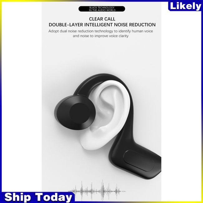 Tai Nghe Treo Vành Cổ Bluetooth Không Dây Truyền Âm Qua Xương