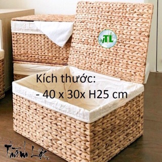 Sọt lục bình 40x30x25 cm, 45x30x30 cm