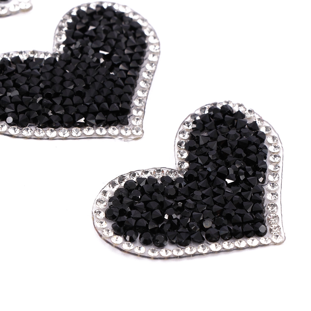 Bộ miếng vá dán ủi lên quần áo hình trái tim xinh xắn