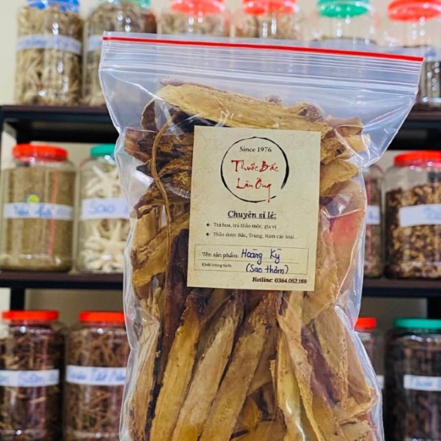 Hoàng kỳ đã sao thơm 1kg (Hoàng kỳ đã sơ chế, chích hoàng kỳ)