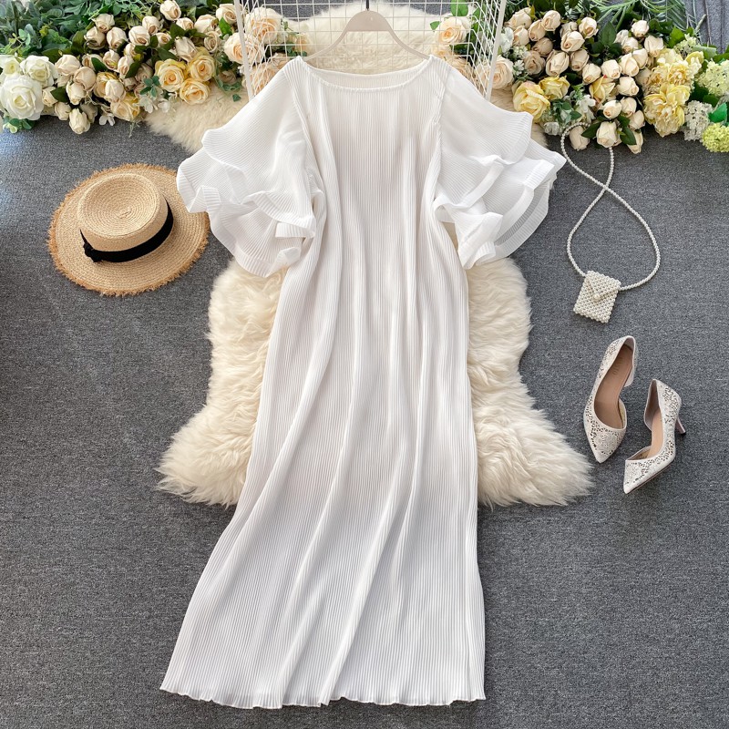 Váy cánh tiên dáng xuông đầm maxi thanh lịch
