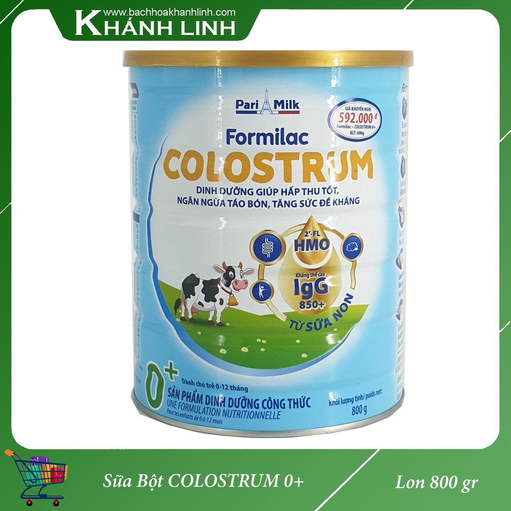Sữa Formilac Colostrum Số 0+ lon 400g