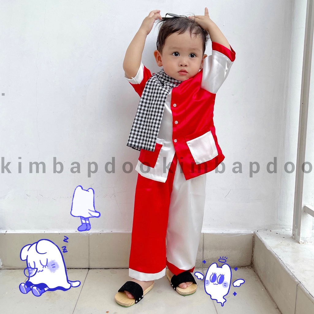 (7-16kg) Bà ba cho bé - Bộ bà ba nông dân cute cho bé trai bé gái