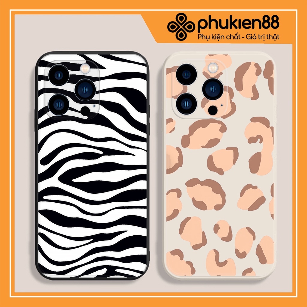 Ốp lưng ip Họa tiết vằn cạnh vuông 6/6plus/6s/6splus/7/7plus/8/8plus/x/xr/xs/11/12/13/pro/max/plus/promax