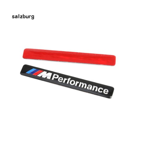 Miếng dán trang trí decal xe hơi ô tô hình logo chữ M performance bằng kim loại cho BMW Series 3 5 7 X1 X3 X5