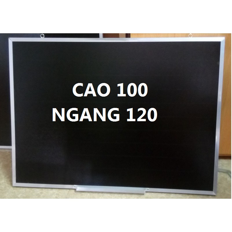 Bảng đen viết phấn viền nhôm, 40 x 60 cm, 60 x 80 cm, 60 x 100 cm, 80 x 120 cm- Có kẻ sọc ngang 5cm