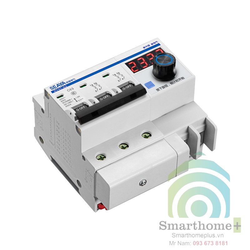 Aptomat Hẹn Giờ Tắt Điện Tử Cho Nồi Nấu 3Pha 63A DP63A-3P