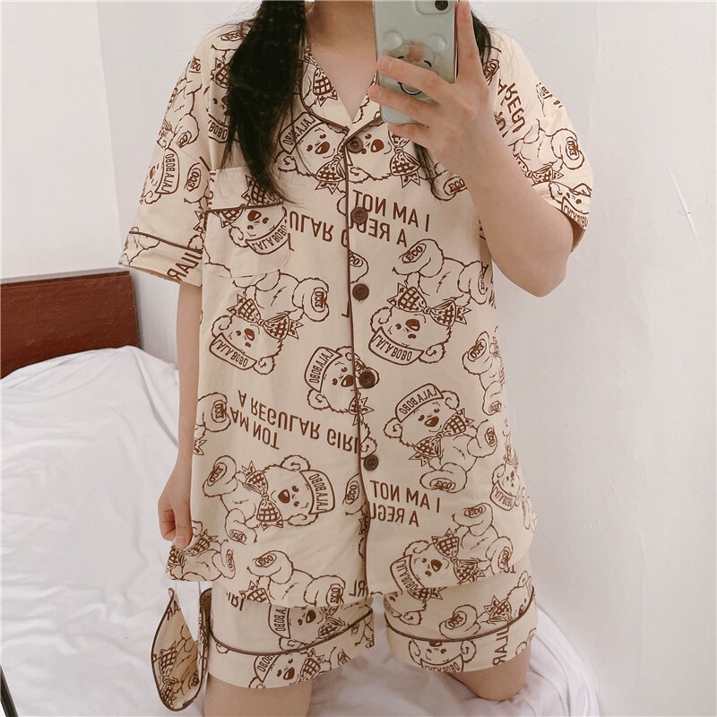 Bộ Ngủ Pijama Vải Gòn Sữa Cánh Dơi Quảng Châu ❤️