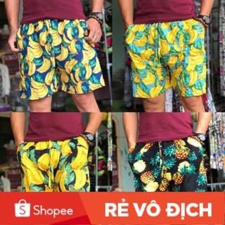 Quần Đùi Lanh Đi Biển Họa Tiết Thổ Cẩm Boho Cho Nam ,có ảnh thật