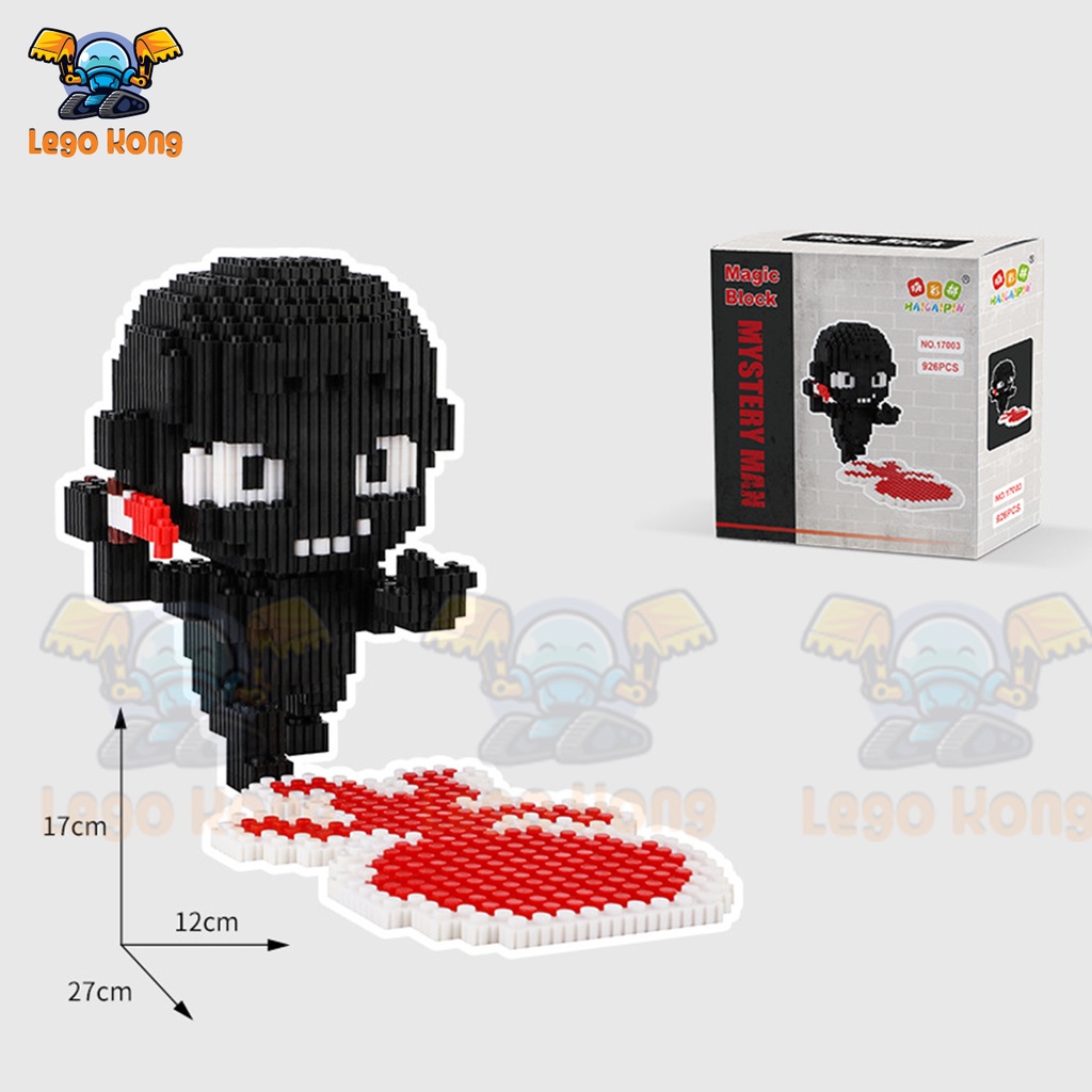 Xếp hình lego 3D blocks Conan Kaito Kids anime nhật bản dễ lắp tăng sáng tạo trí thông minh dùng decor góc làm việc